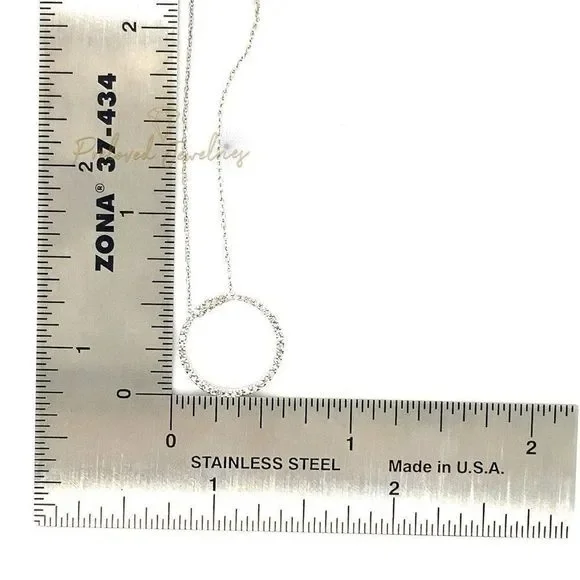 10k Diamond Eternity Pendant Necklace - Picture 6 of 10